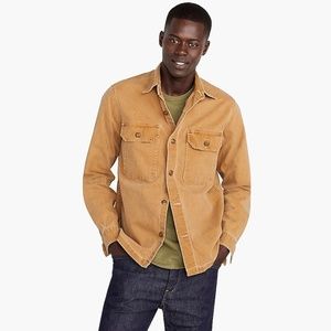 Wallace & Barnes shirt-jacket in duck canvas